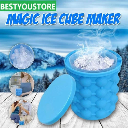 Standard Blue Ice Genie Silicone Ice Maker - M A Enterprises